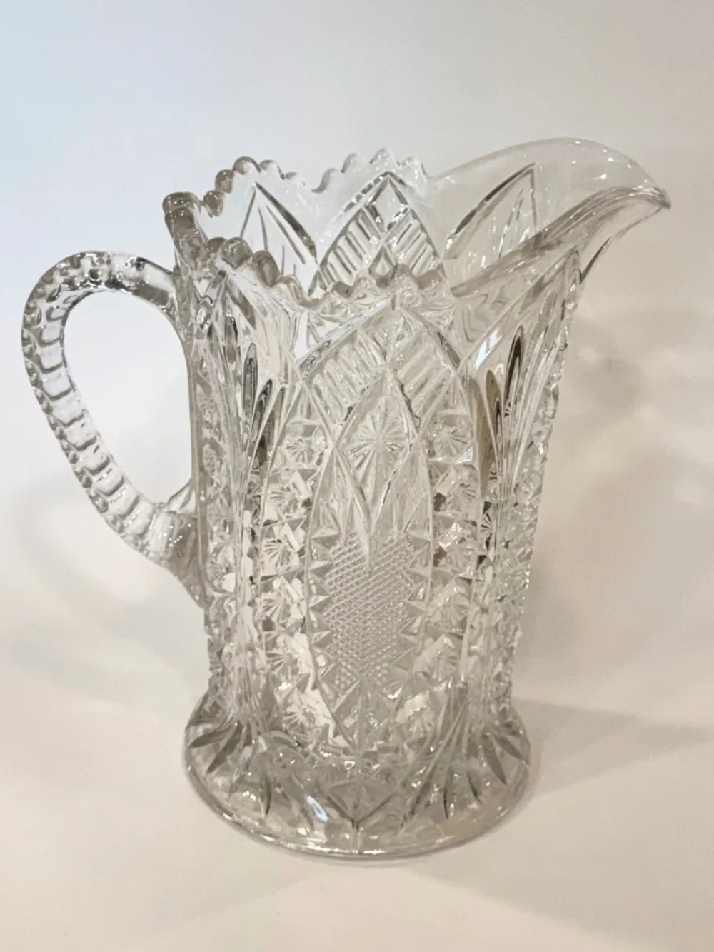 Antique 1907 Bryce Higbee EAPG Madora Glass Pitcher